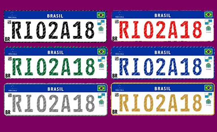 Veículos do Brasil começam a adotar placas no padrão Mercosul. Por Yago Almeida
