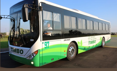 A partir de mediados de diciembre, dos autobuses 100% eléctricos prestarán servicio en el transporte público de pasajeros en Gran Asunción, Paraguay